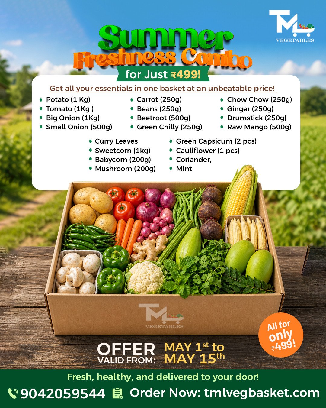 499/- COMBO veges